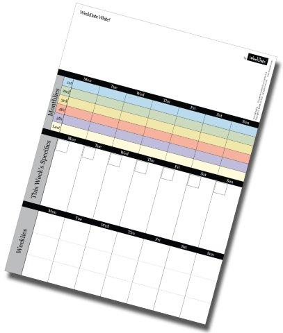 WeekDate Dry erase WhiteBoard