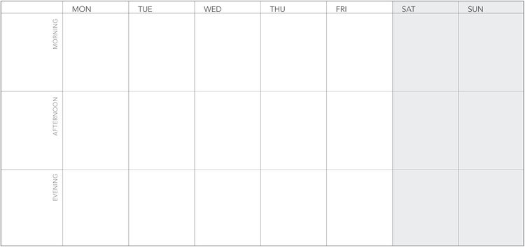 2027 WeekDate weekly paper planner — Weeklies page
